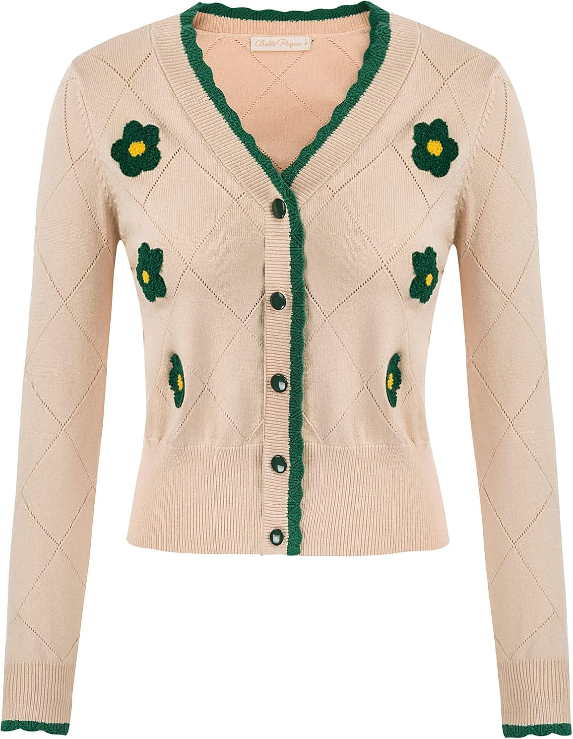 Long Sleeve Cardigan Sweater for Women Cropped Cardigan Shrugs