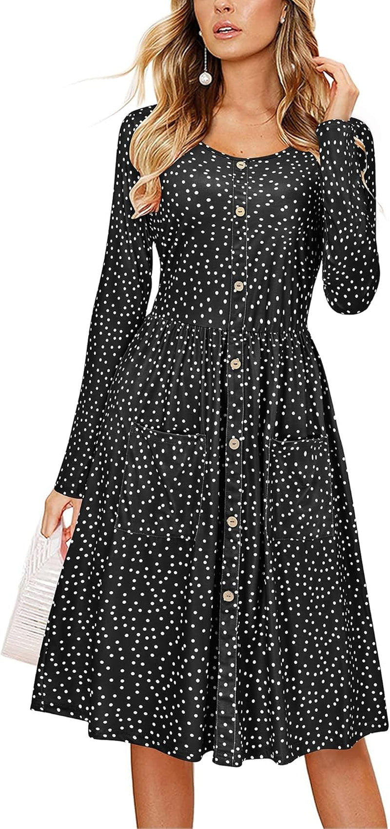 Women'S Summer Casual Sundress Button Sleeveless Spaghetti Strap Dress