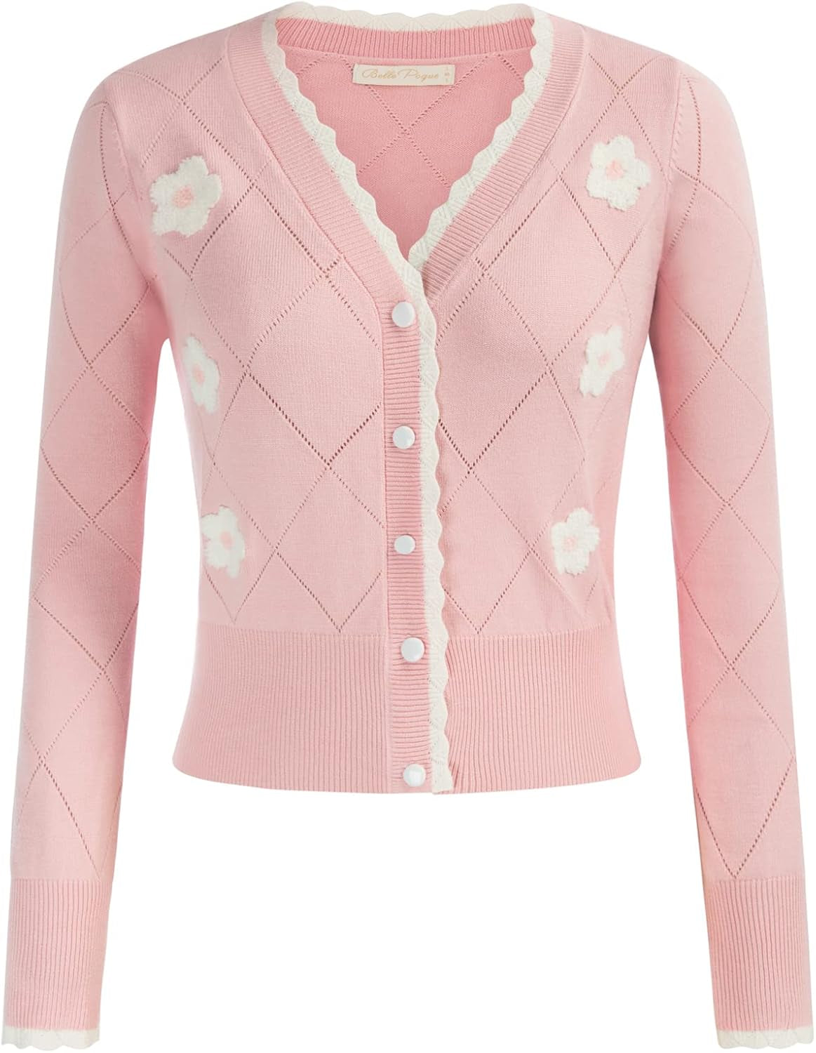 Long Sleeve Cardigan Sweater for Women Cropped Cardigan Shrugs