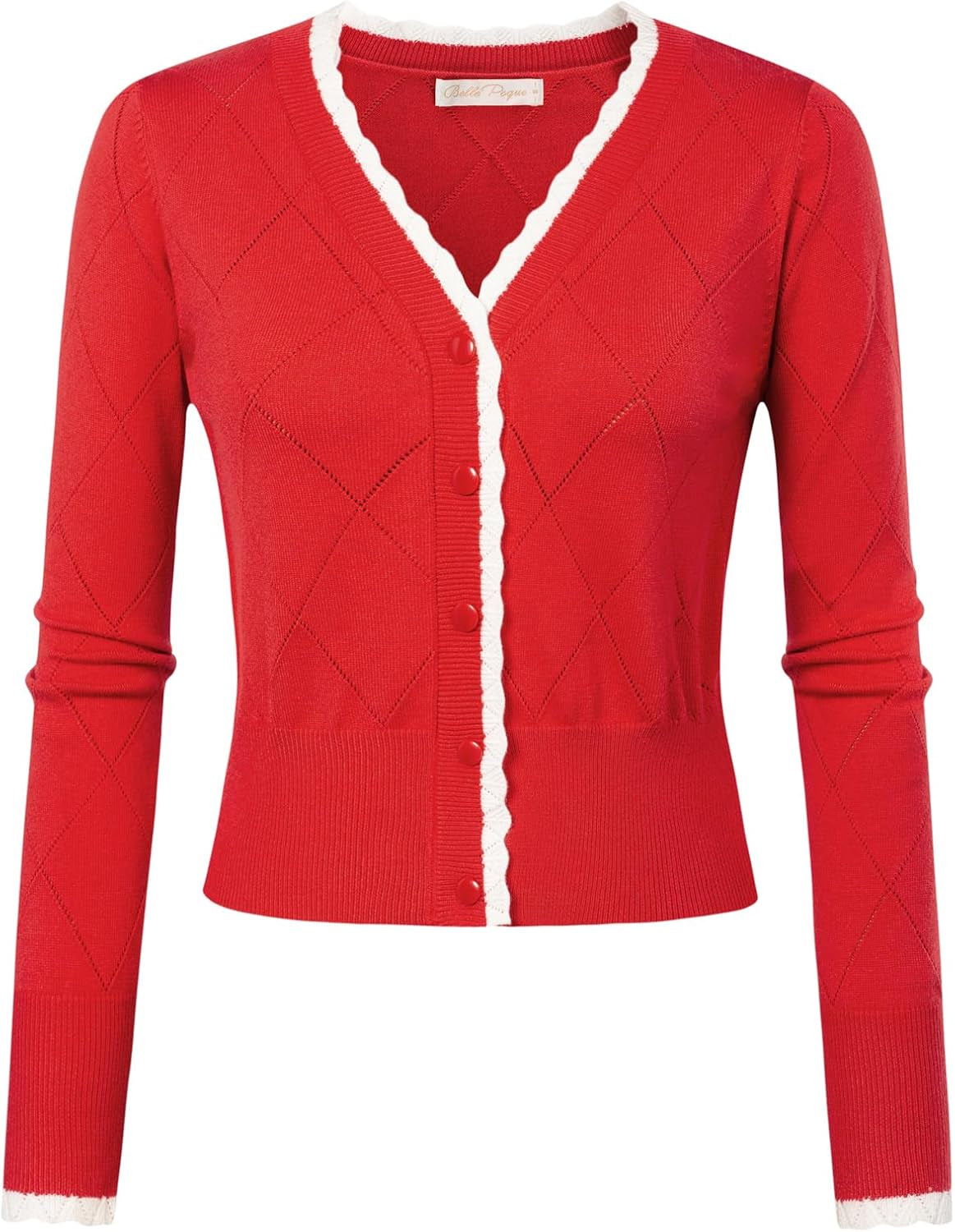 Long Sleeve Cardigan Sweater for Women Cropped Cardigan Shrugs