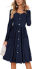 Women'S Summer Casual Sundress Button Sleeveless Spaghetti Strap Dress