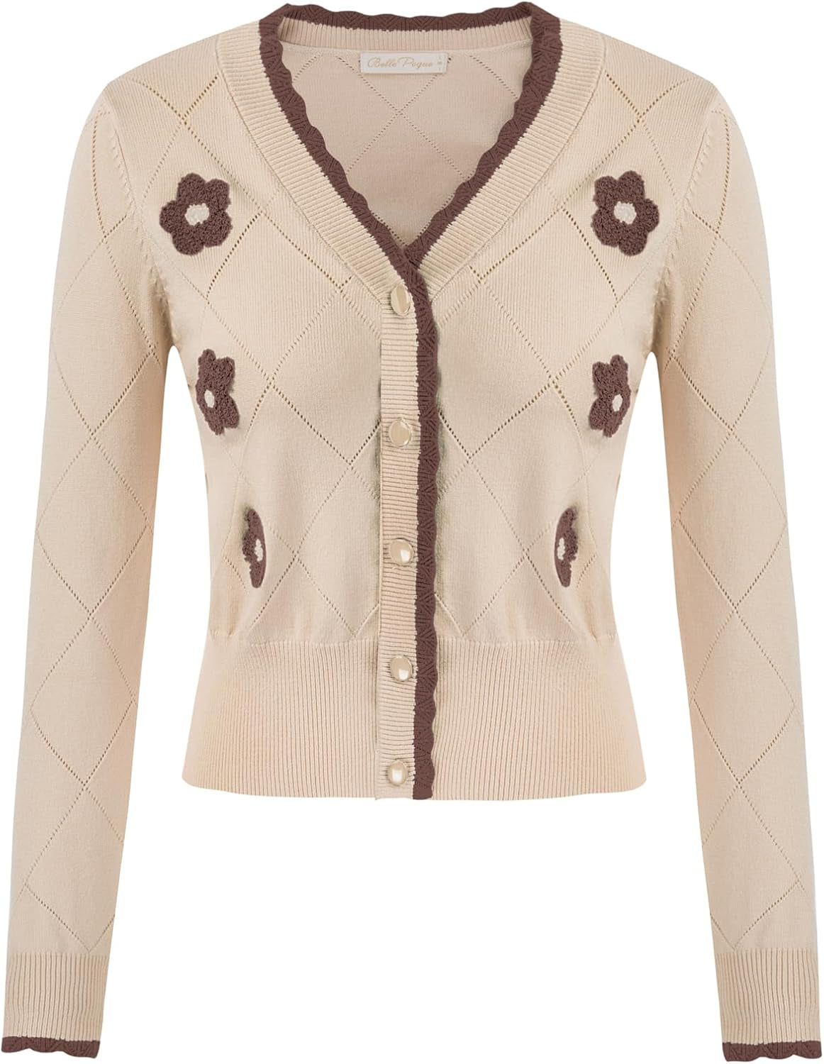 Long Sleeve Cardigan Sweater for Women Cropped Cardigan Shrugs