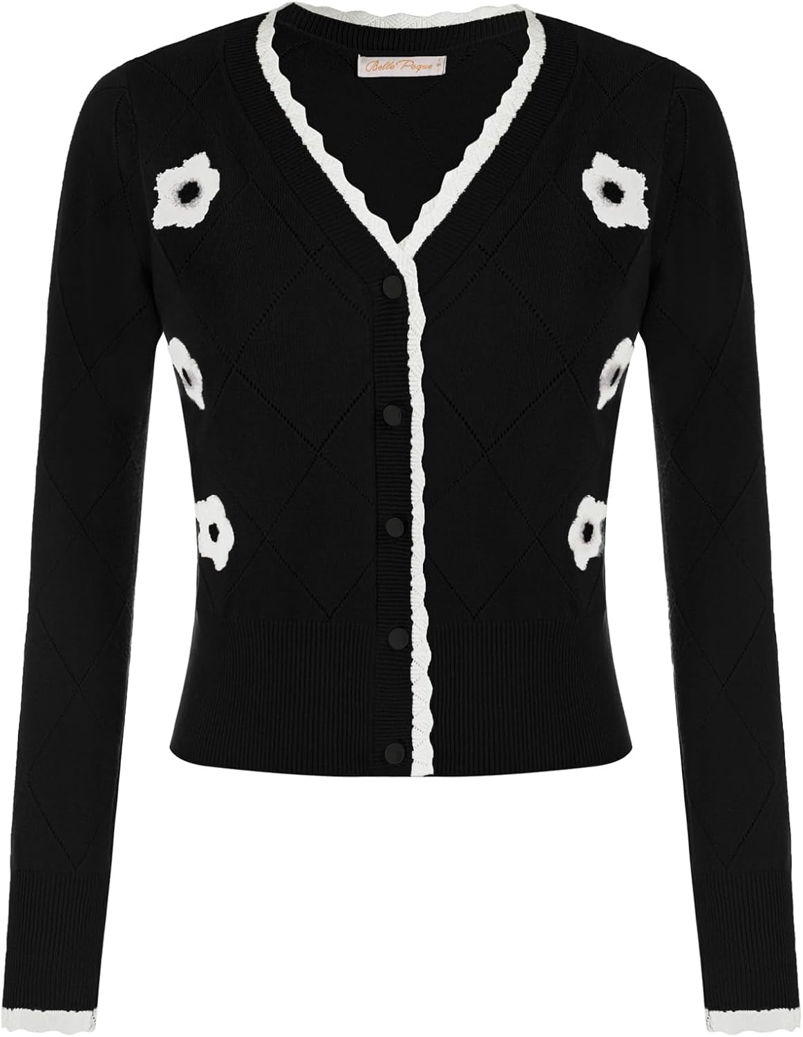 Long Sleeve Cardigan Sweater for Women Cropped Cardigan Shrugs
